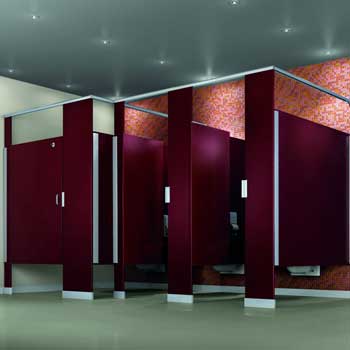 Scranton Products - Solid Plastic Hiny Hiders Toilet Partitions - Prestige Distribution